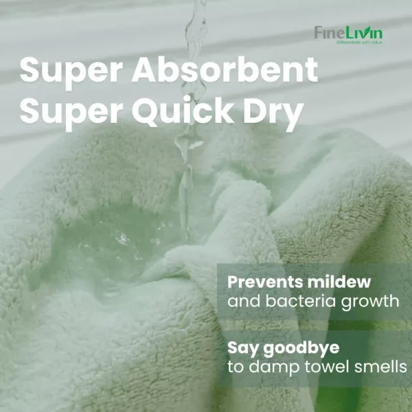 [𝟮𝟓％ Off 2 Towels] Microfiber Bath Towels | 吸水毛巾 | Soft and water absorbent | Quick-Drying - Image 3